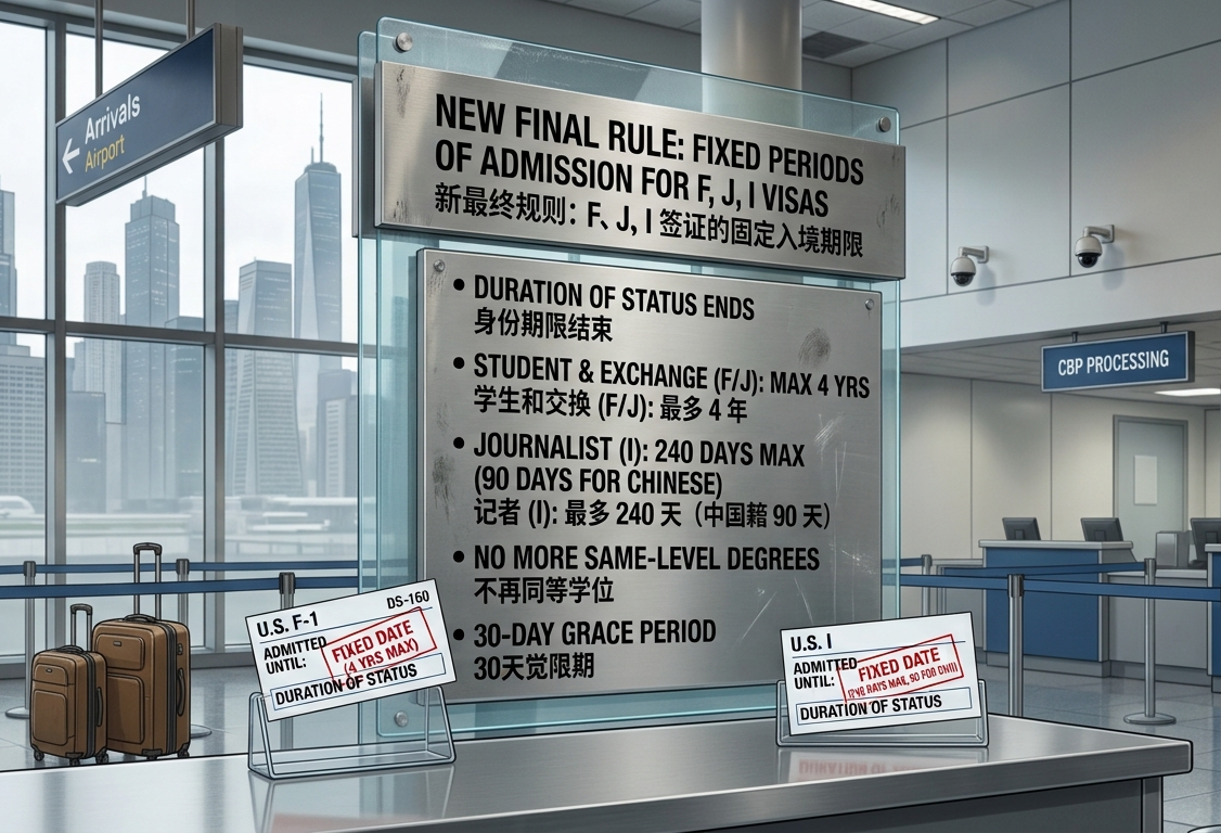 Strict Limits Placed on U.S. Student, Exchange, and Media Visas Under New DHS Rule