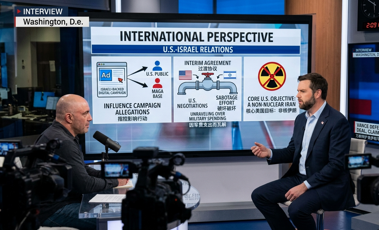 Vice President Vance Exposes Israeli-Backed Influence Campaign Targeting US-Iran Peace Deal